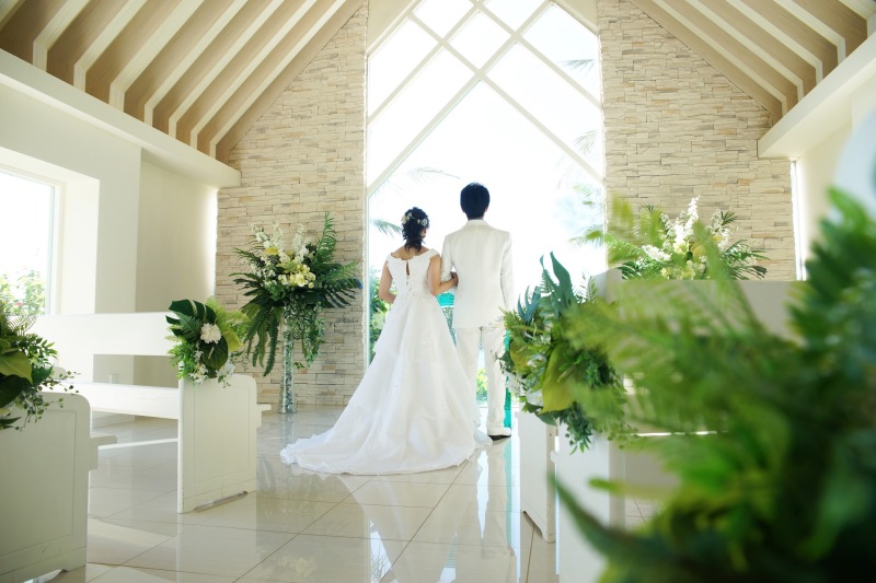 チャペルに移動・撮影開始！