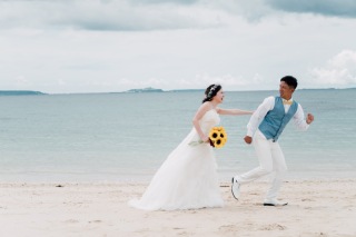 スタジオ・グリーン・ビーチでフォトウェディング♪