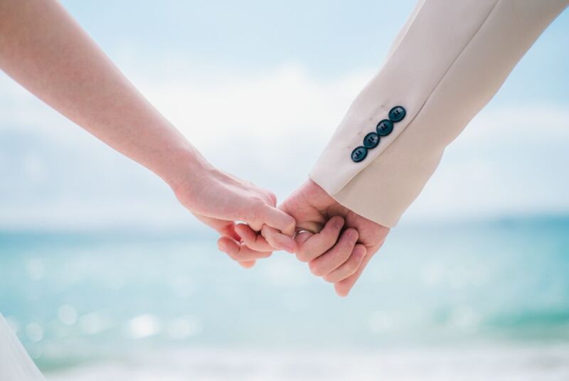 手つなぎショット