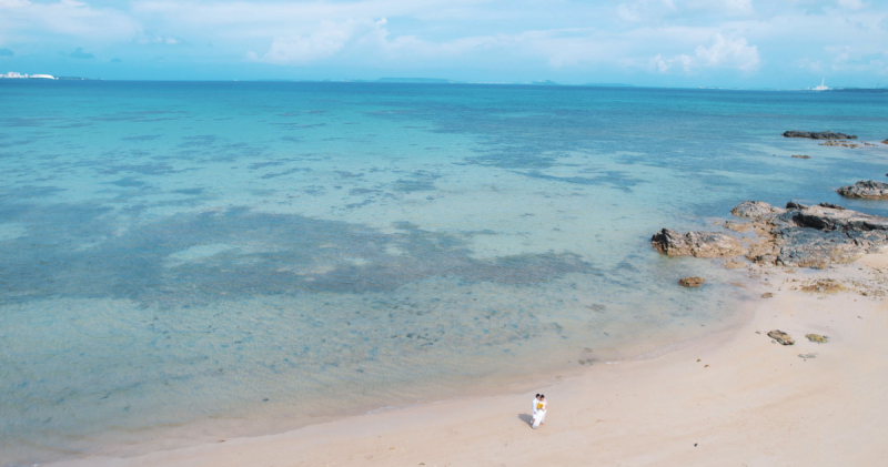 海が透き通って♡