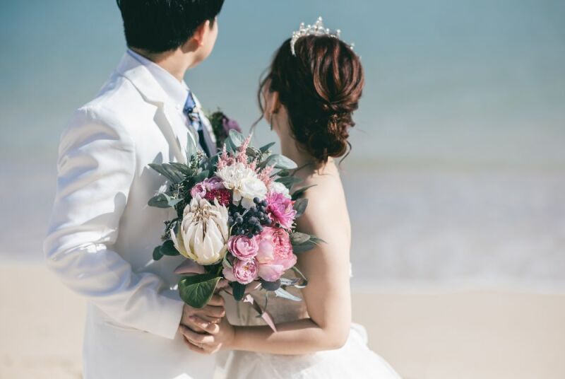 ピンク系のブーケがおしゃれ!