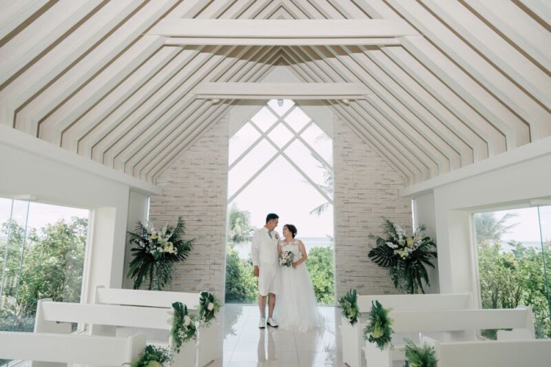 素敵なチャペルで二人だけの空間♥