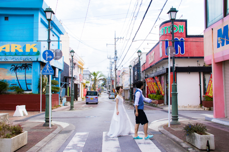 アメリカンな町並み