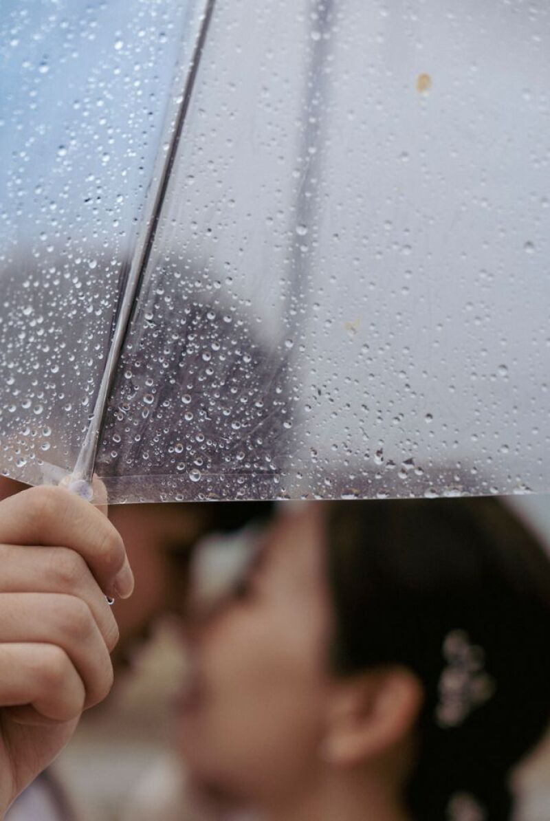 この日はあいにく雨天日