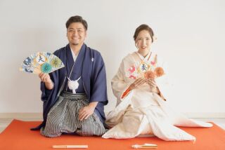 ウエディングドレスだけでなく和服も着れるプラン、大満足♪