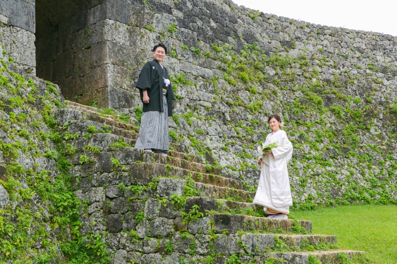 座喜味城趾といえばアーチ門