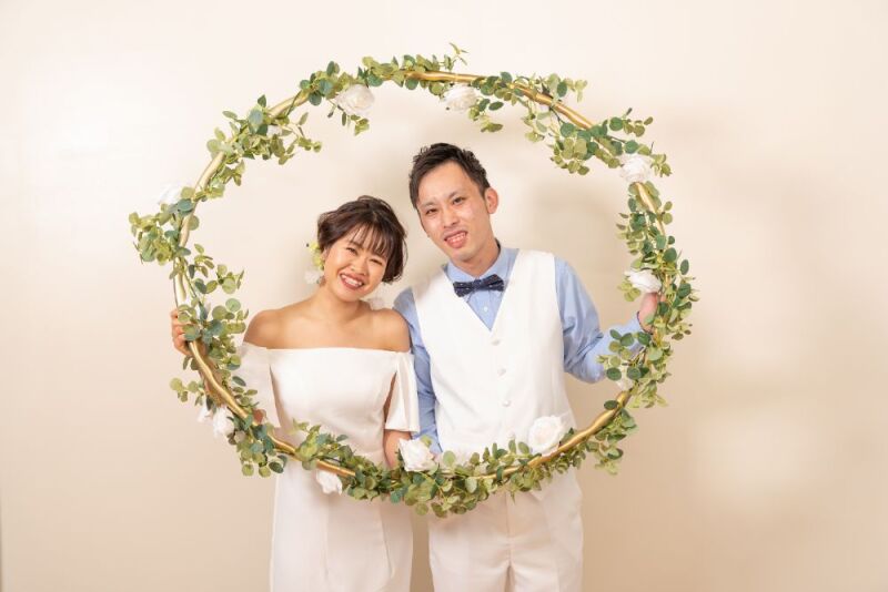 もちろんホワイトドレスの撮影も!