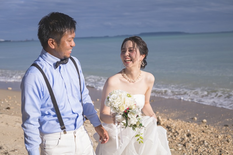 ビーチ撮影スタート