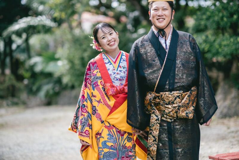 今イチオシプラン「琉装＋洋装プラン」で撮影