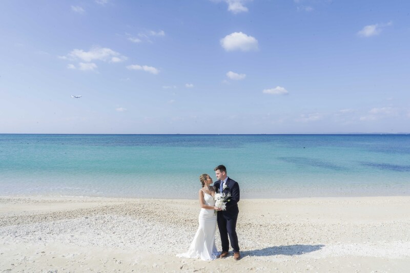 どこまでも続く青い空!人も少なく貸切状態でした