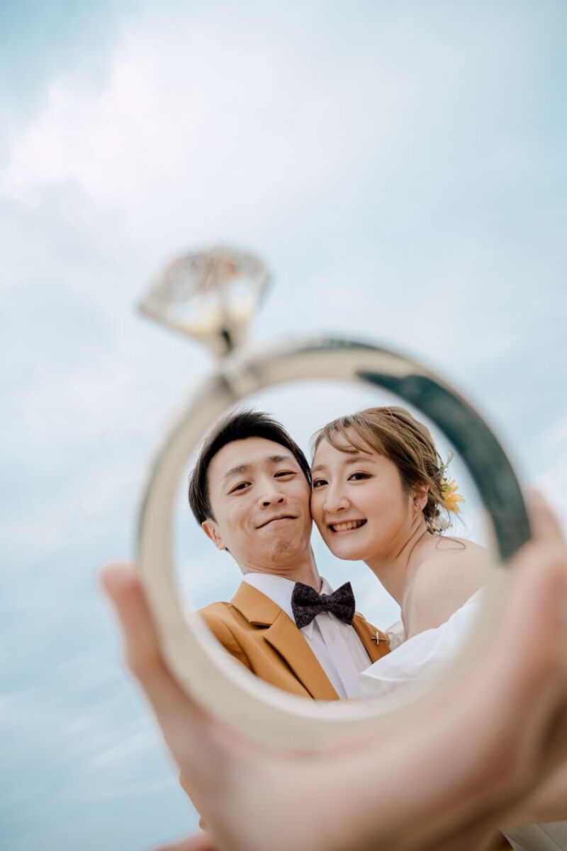 お二人リングにおさめて♥