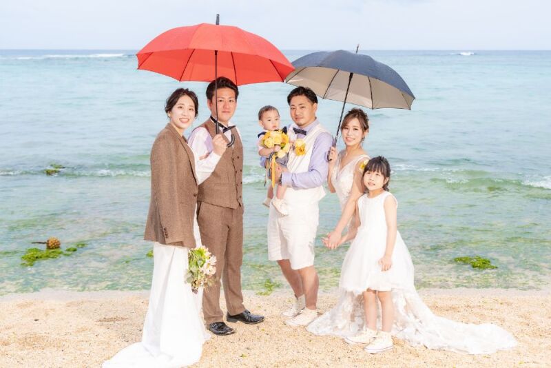 2カップルでカラフルショット♪