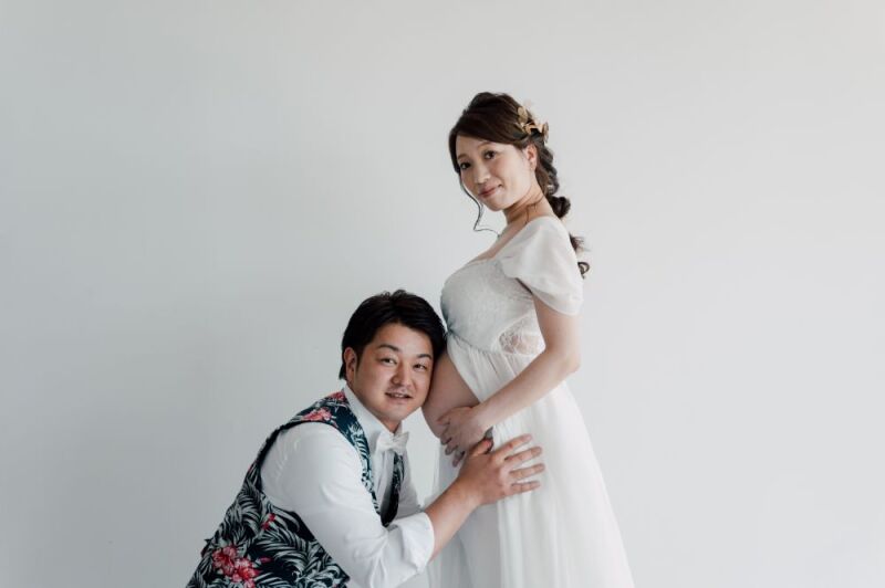 まずはスタジオ撮影♪