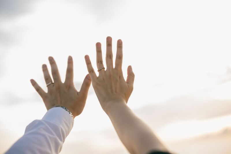 ウェディングリングもパシャッ