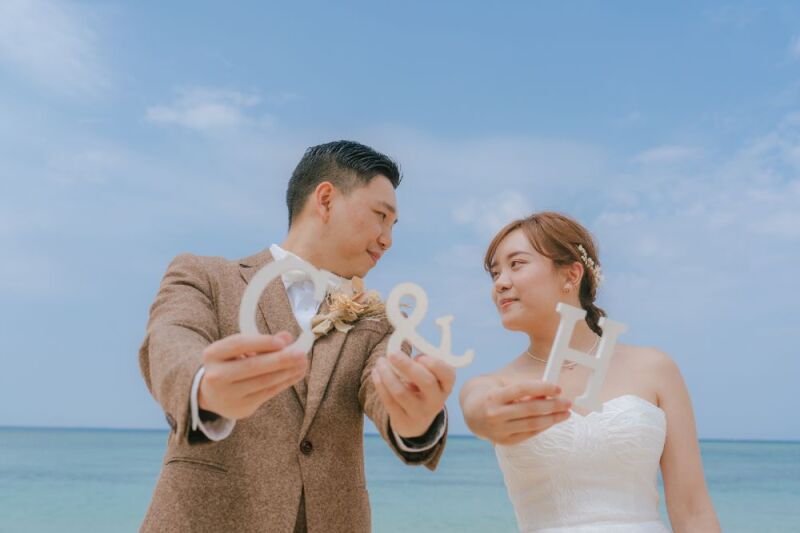 イニシャル入りショット