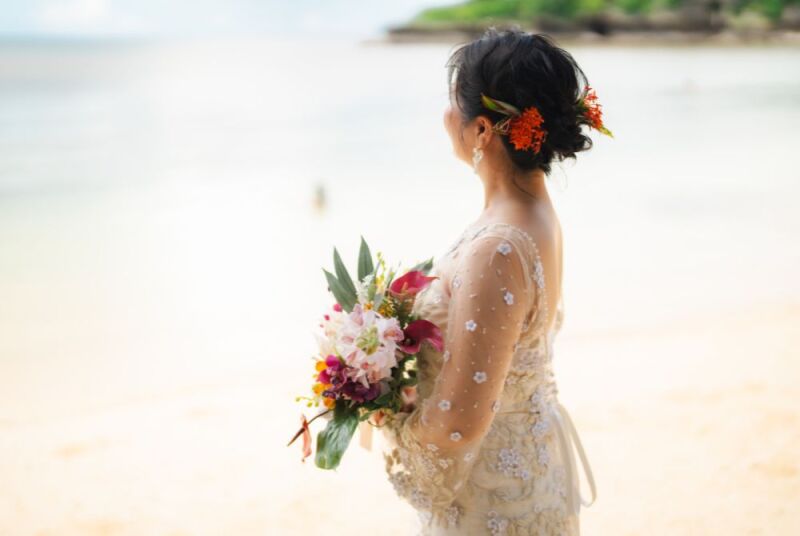 新婦様のソロショット。