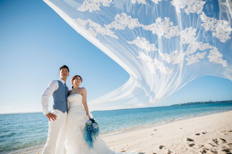 ベールがなびいて♥