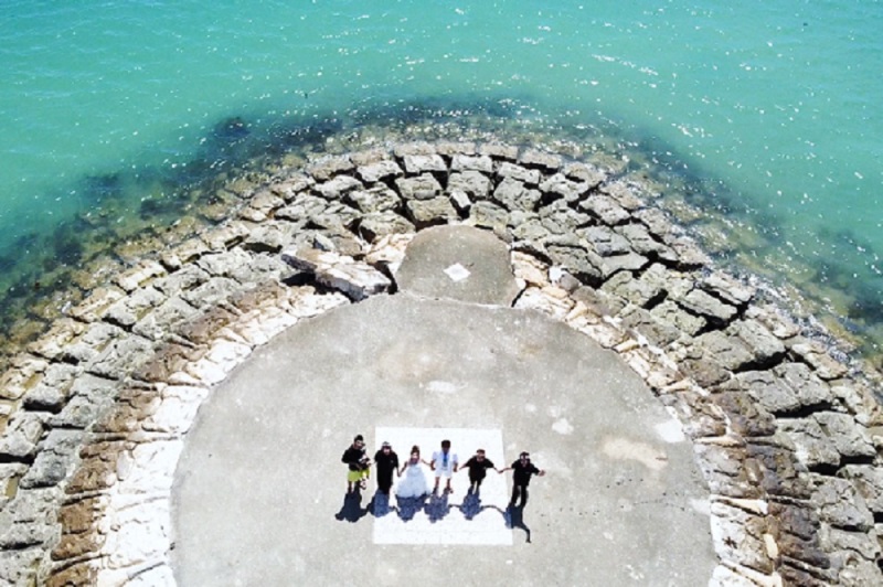 ご家族も空撮！