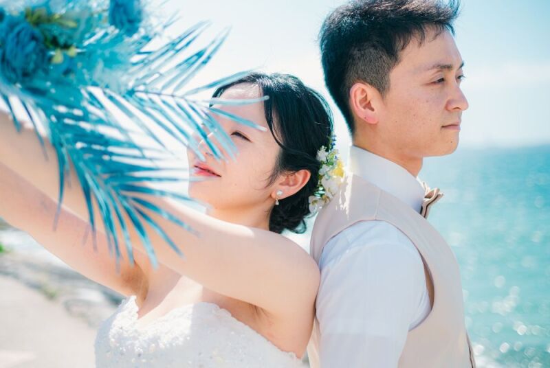 ブーケをかかげて。。