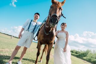 ユニークプランお探しの方、乗馬付きのウェディング撮影はいかが？