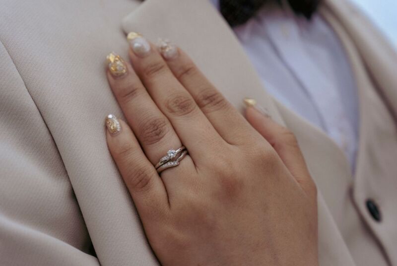 マリッジリングもちゃんとおさめて