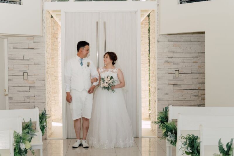 チャペル入り♥