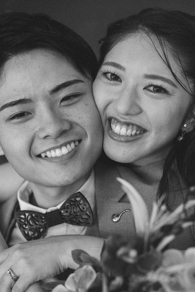 室内での二人撮影