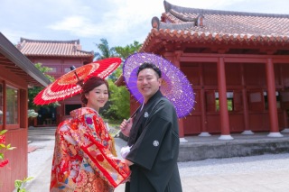 オプションで和装！大人気スポットで撮影