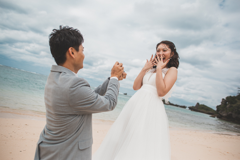 グリーン×ビーチフォト