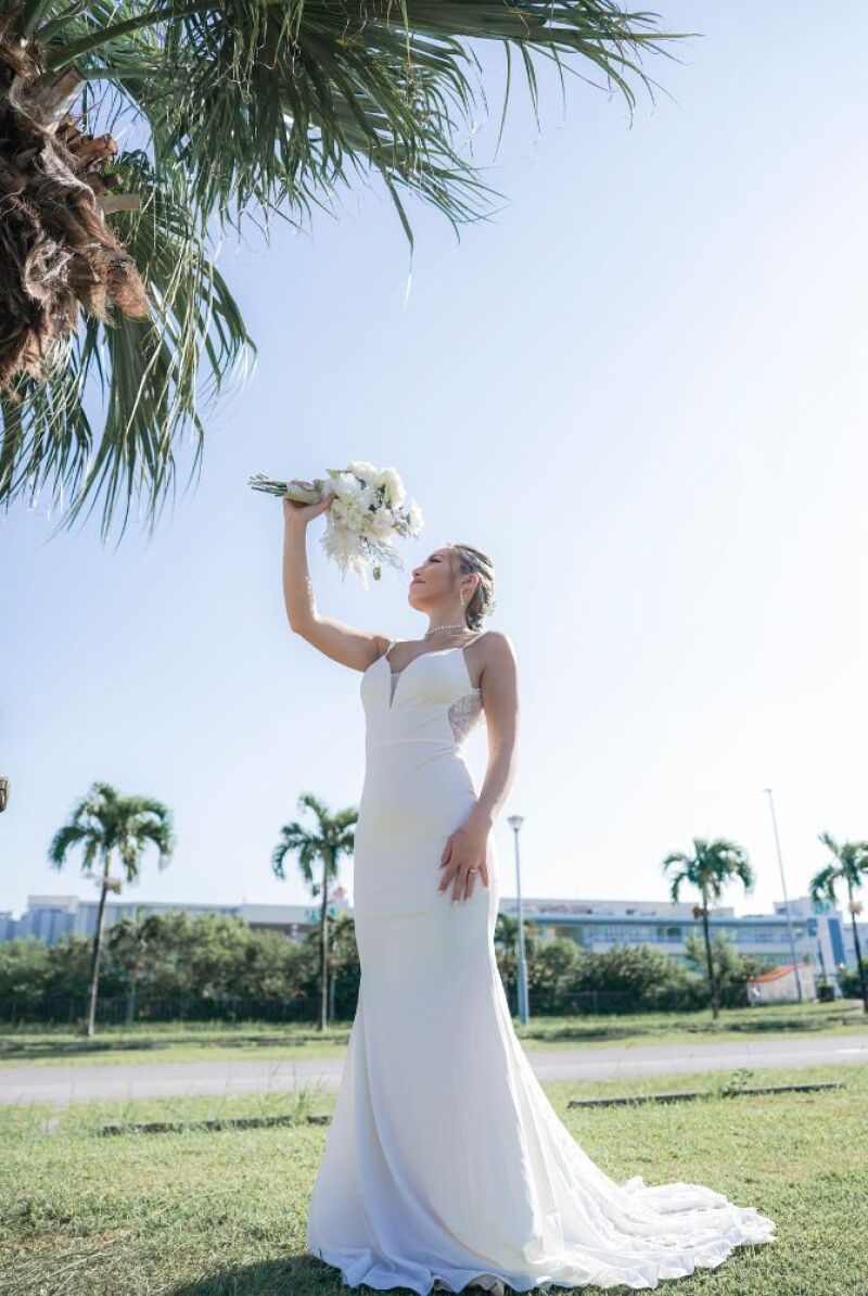 まるで海外のガーデンウェディングのよう!