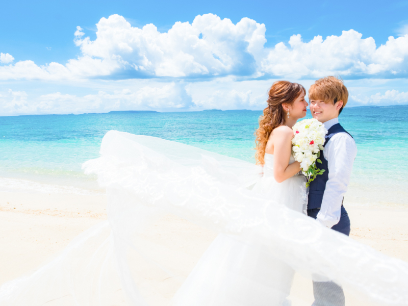 海沿いだからこそ、ベールがふわり!!