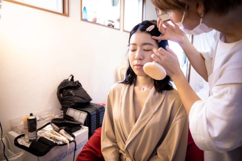 新婦さんのヘアメイク♪