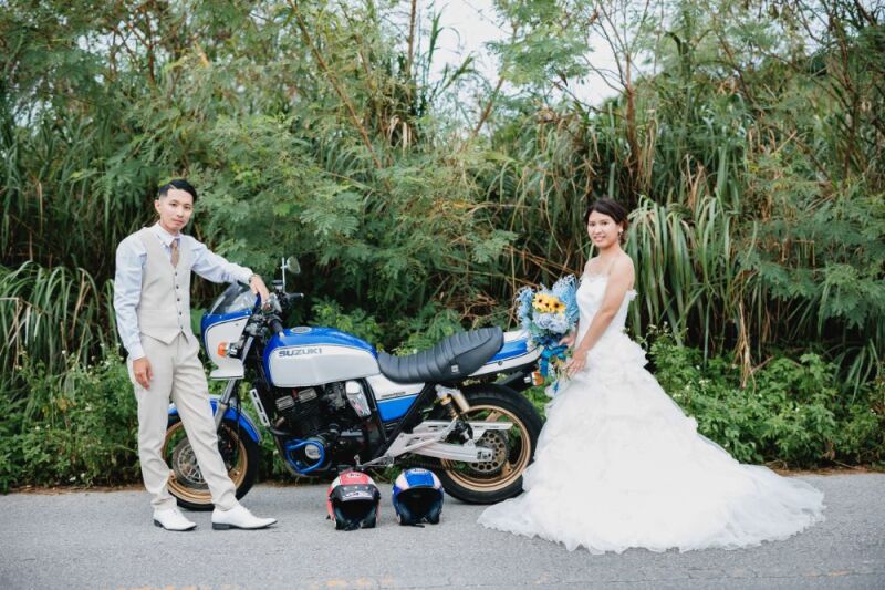 バイクは二人の思い出に欠かせない♪
