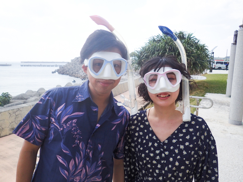 ウェディング撮影が終わったらシュノーケルへ