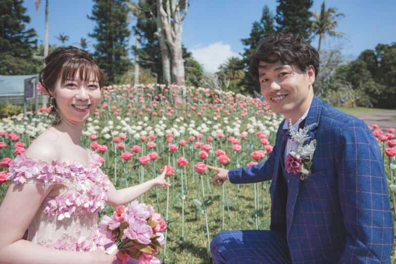 カラフルで艶やかな花々に囲まれて♪