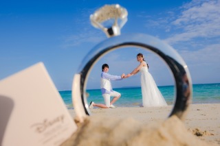 小物もコミコミ♪空撮付きOkinawaウェディング♡