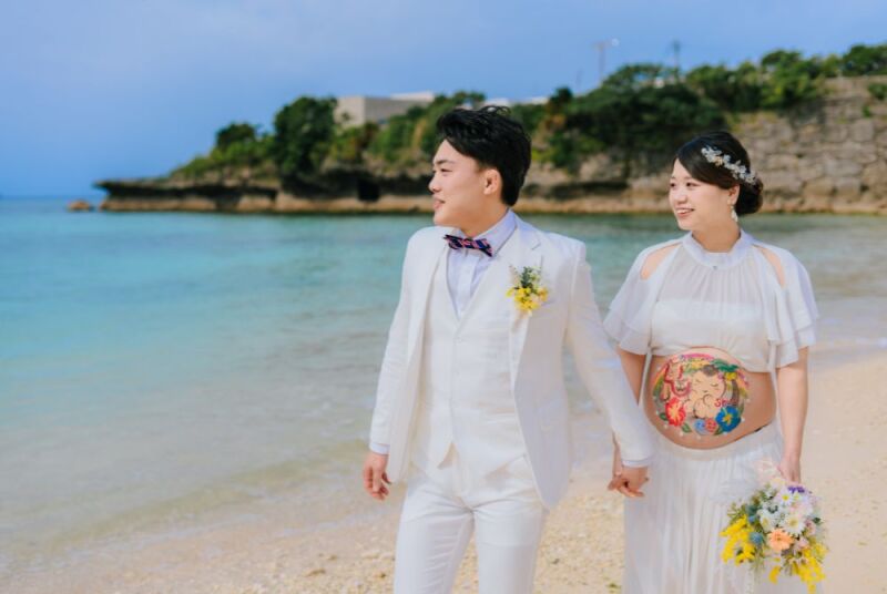 ロケ地のビーチへ到着