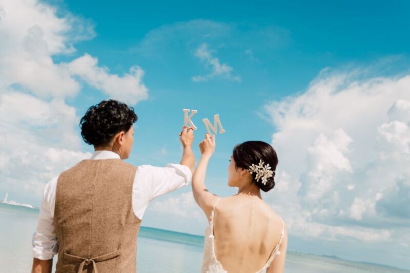 イニシャルを空高くあげて♬