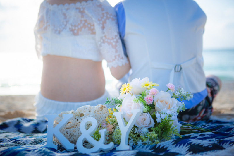 イニシャルと共にバックショット(^^♪