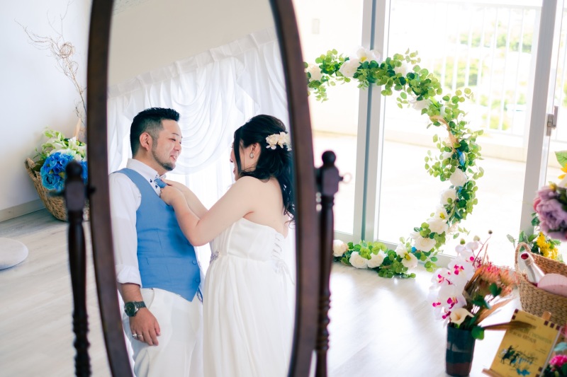 撮影前にお支度♪