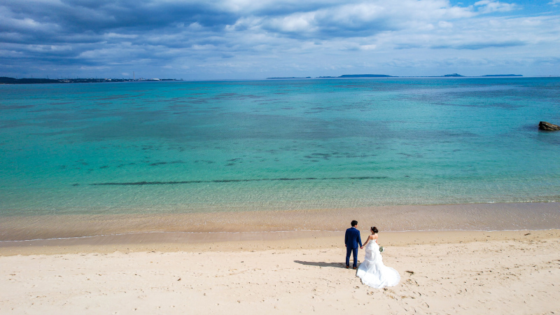 琉球エンターテイメント(琉球ウェディング・studioCASA)_ドローン撮影できる