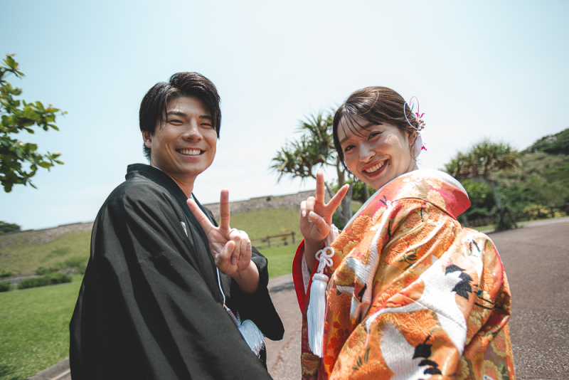 琉球エンターテイメント(琉球ウェディング・studioCASA)_色打掛・着物が豊富