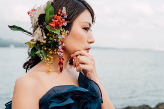 草花ヘアアレンジ