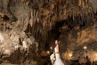 鍾乳洞「Cave Okinawa」でのロケーション撮影