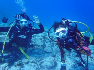 青の洞窟体験ダイビング または沖縄の熱帯魚と体験ダイビング