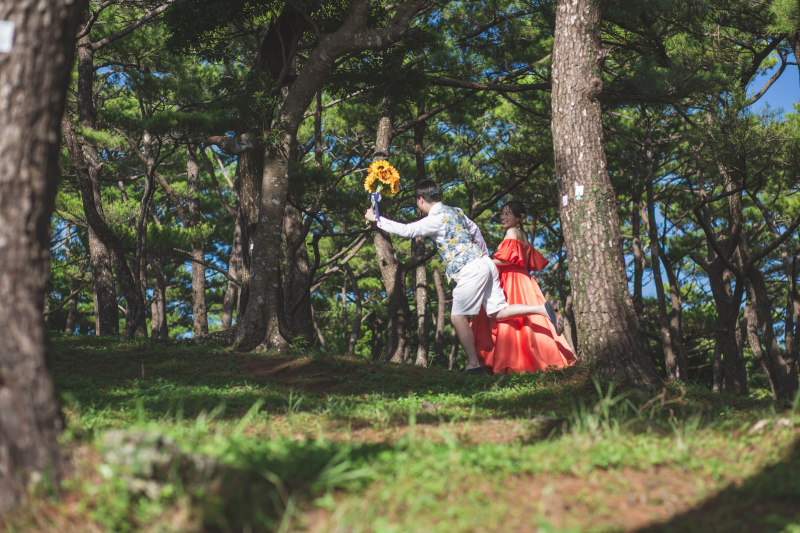 琉球エンターテイメント(琉球ウェディング・studioCASA)_庭園で撮影できる