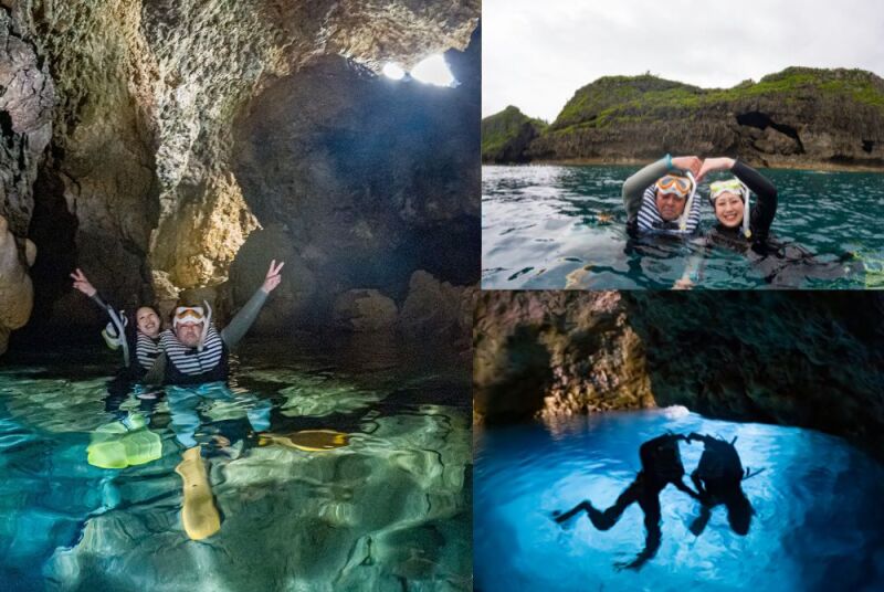 ☆1DAYアクティビティ付き☆ビーチフォト&青の洞窟+VIPシュノーケル付き丸一日プラン【水中フォト付き】【120カット保証】