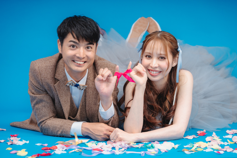 【NEW】洋装スタジオプラン|天候を気にせず叶う♪衣装2着&データ付!暑い時期でも安心プラン♡