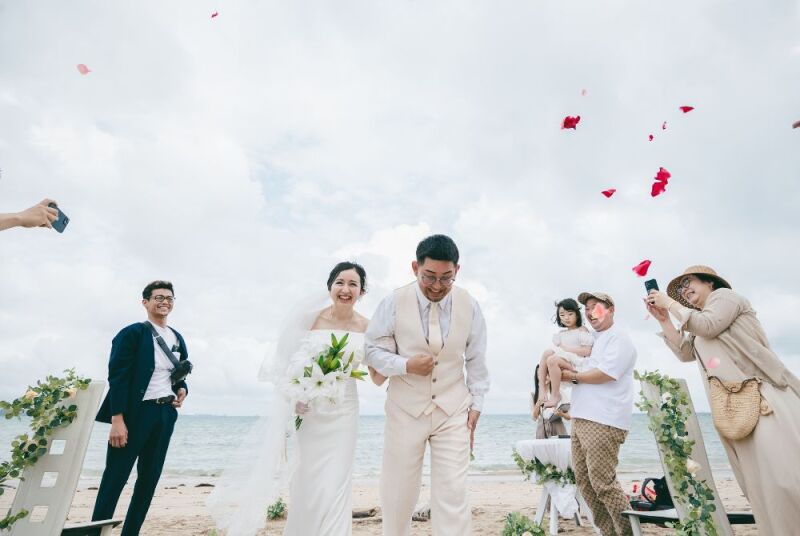 【CASA】 BEACH CEREMONY LIGHT -movie+photo- こだわりのビーチ挙式風フォトー