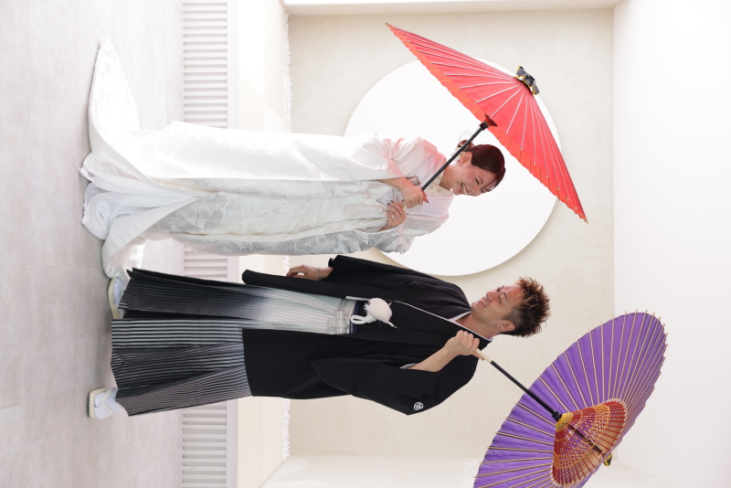 和傘のショット